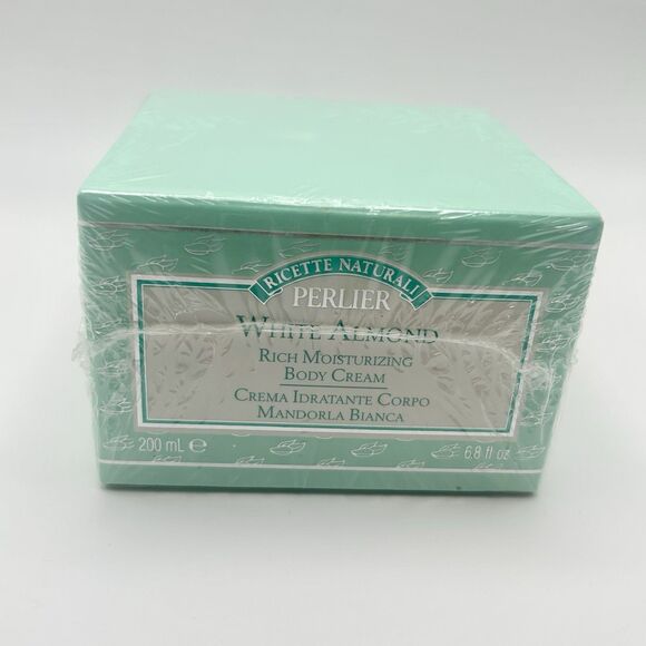 PerlierWhite Almond Rich Moisturizing Body Cream, 200 ml Sealed Made In Italy